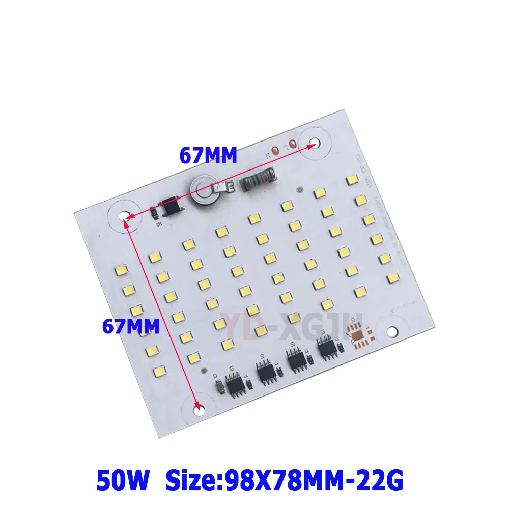 LED PCB Board with Integrated IC Driver 50W 100W 150W 200W AC 220V Flood Light Butterfly Lamp Industrial Mining Lamp