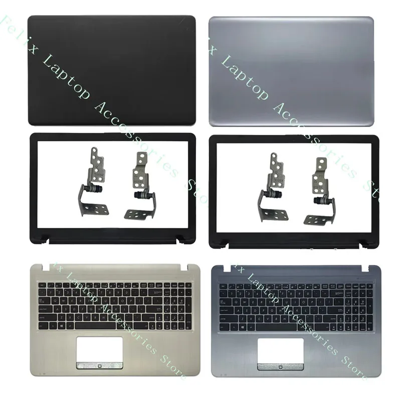 NEW For X541 R541 X540 R540 A540 VM592 VM520U Laptop LCD Back Cover/Hinges/Front Bezel Palmrest Top Cover Bottom Case