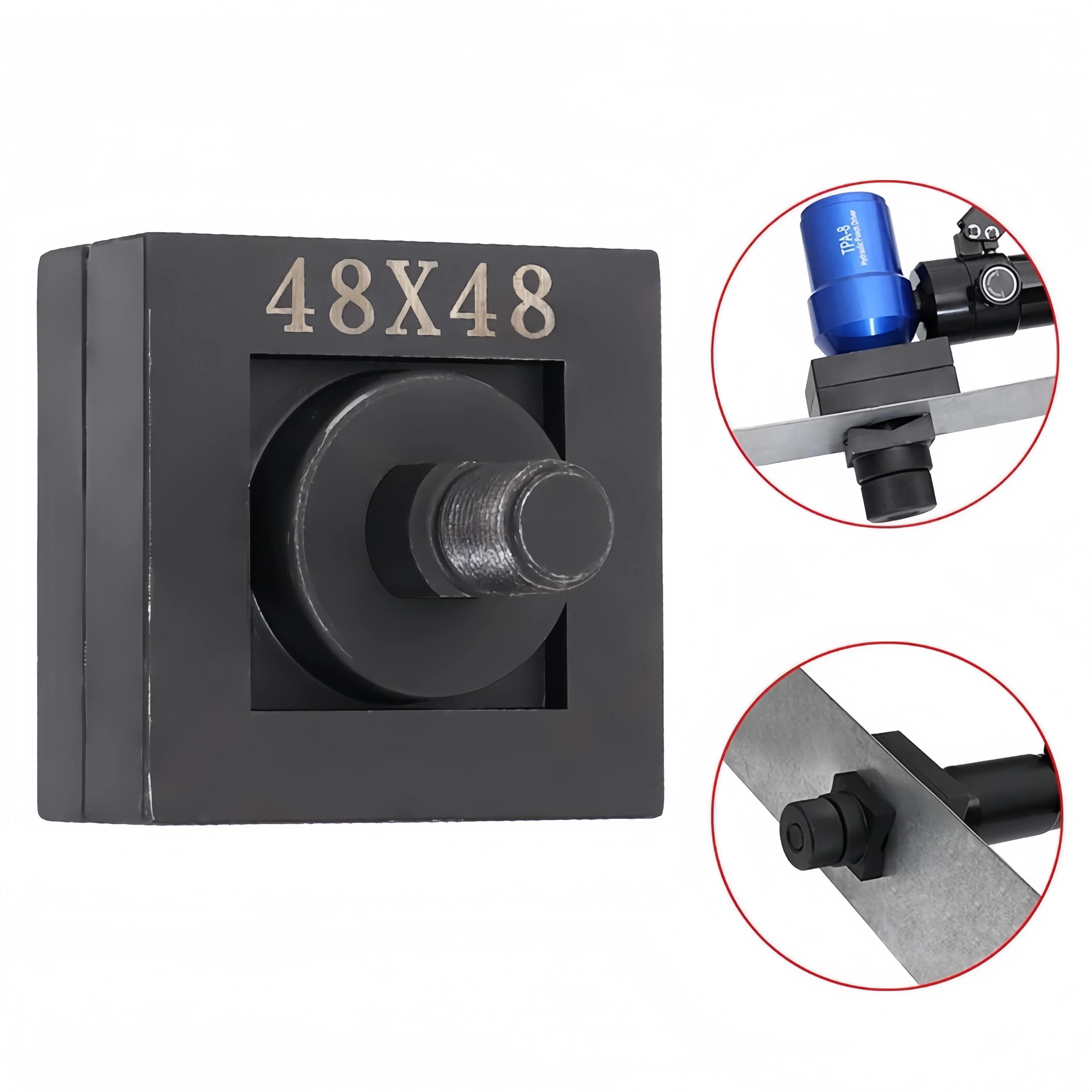 

SYK-8/15 Manual Puncher Stainless Steel Rectangle Hydraulic Knockout Hole Mold 48*48mm Square Die Hydraulic Tools For OEM