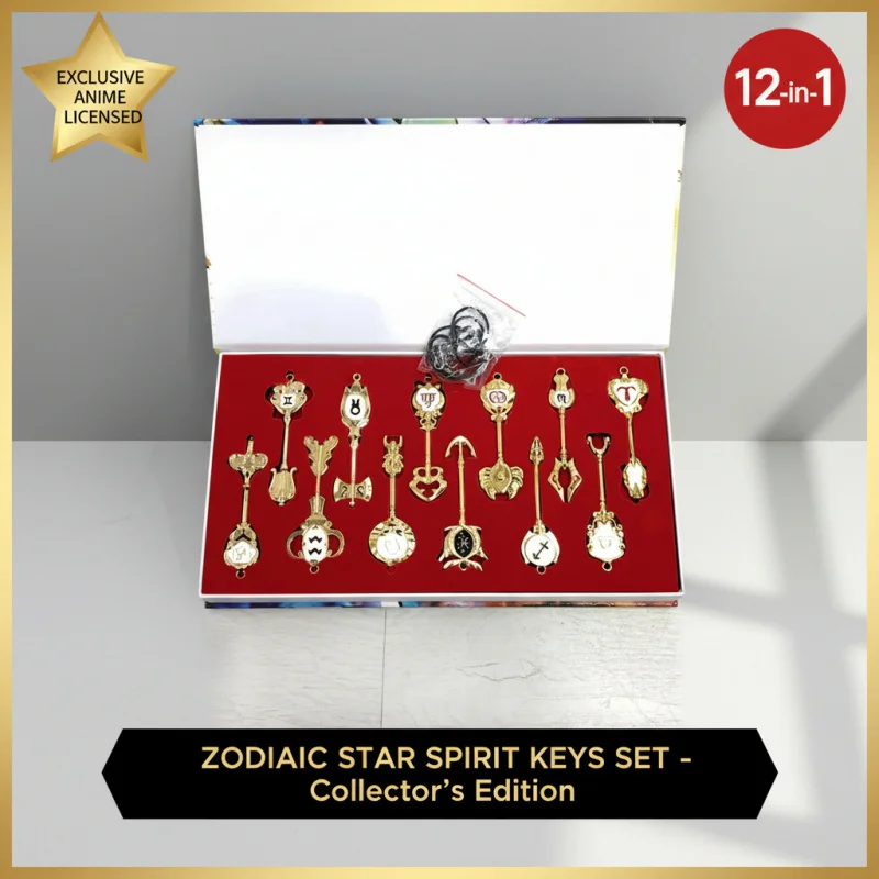 ☆ SunlCos Set de Llaveros de Anime Elza Lucy Zodiac Star Spirit Magician, Llavero de Cosplay, Regalo para Fans ☆