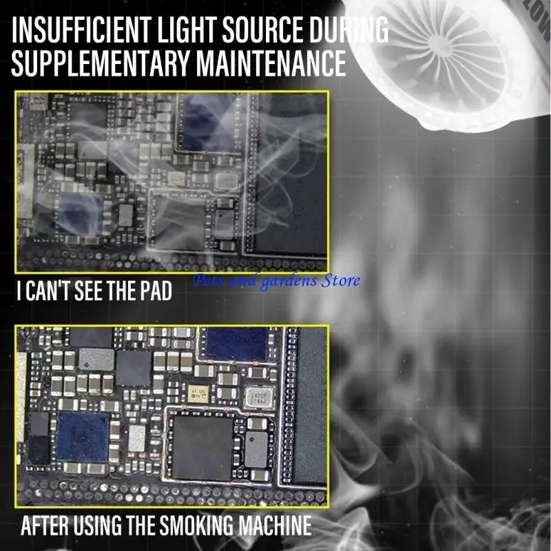 H051 Эффективный инструмент для извлечения дыма со светом для ремонта электронных компонентов
