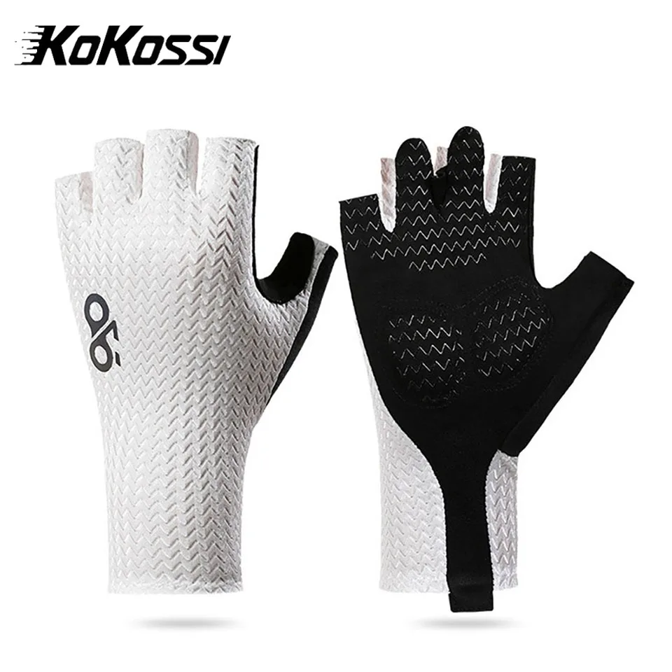 

KoKossi Summer Breathable Shock Absorption Half Finger Cycling Gloves Road MTB Bike Anti-slip Wear-resistant Outdoor Sports