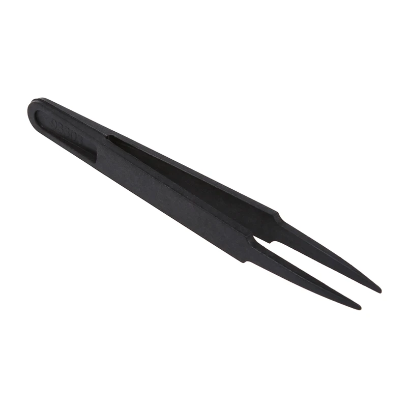 2X Black Plastic Anti-Static Tweezers Repair Tool