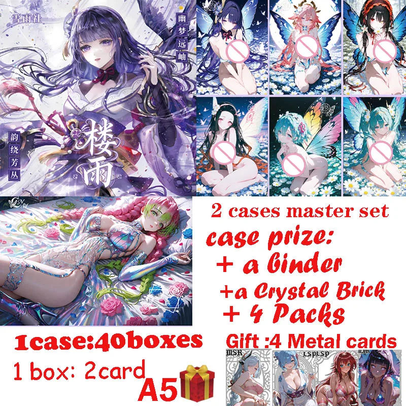 

New Goddess A5 Size Card ' LOUYU ' Hobby Anime Doujin CCG Collection Card Game Acrylic Board Trade Card Gifts Toys