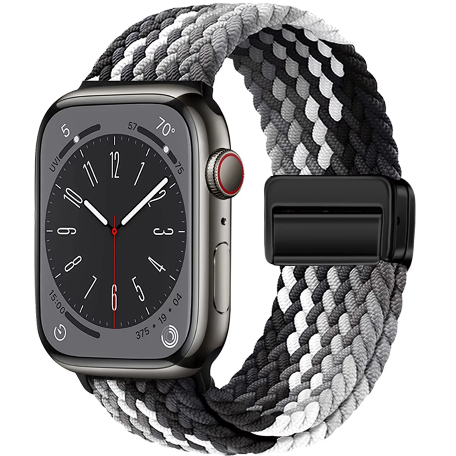 Braided Strap For Apple Watch Bands 40mm 45mm 41mm 44mm 42/46mm 49mm magnetic Bracelet iWatch series se 7 5 6 8 9 10 11 Ultra3 2