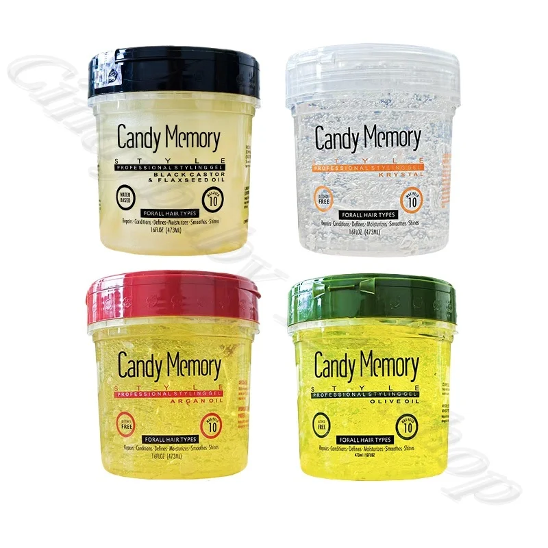 HairStyler Hair Wax Hair Styling Edge Control Gel Natural Moisturizing Large Capacity Styling Gel 473ml