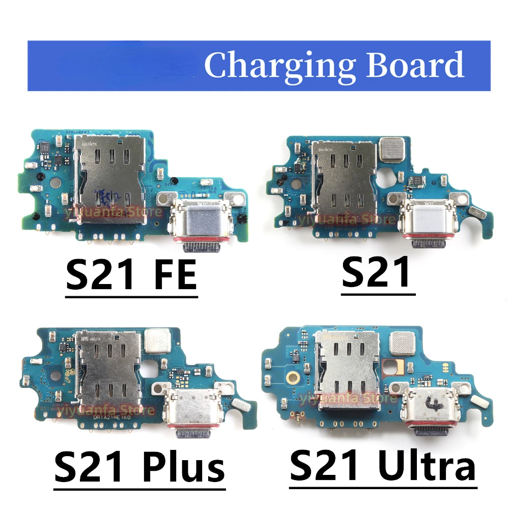 Type-C USB Charging Connector Board Port Dock Flex Cable For Samsung S21 Plus Ultra G991B G991U G991N G996B G998U G998B G998N