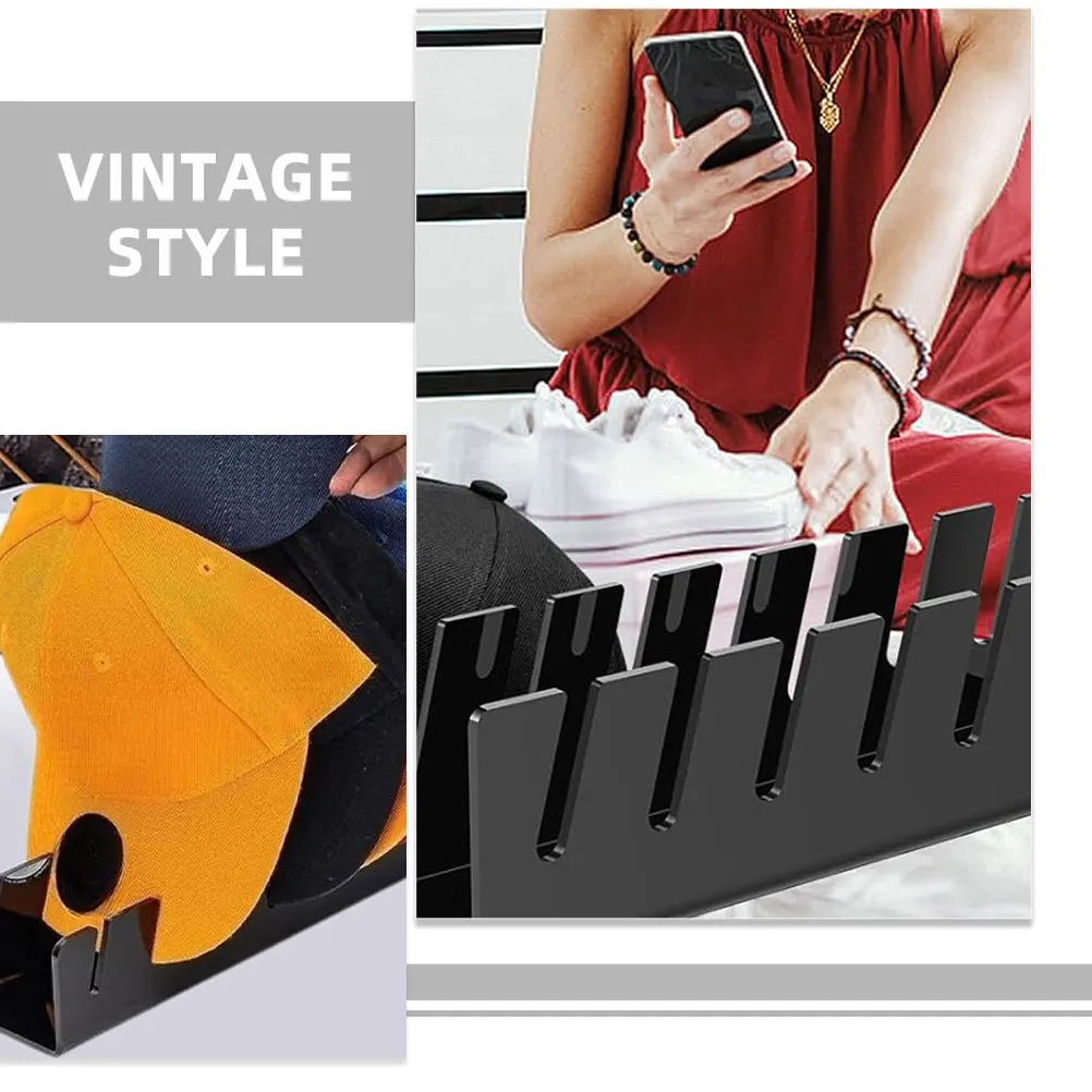 

1Set Acrylic Hat Display Holder Minimalist Cap Stand Desktop Hat Rack Store Display Organizer for Home Closet Bedroom