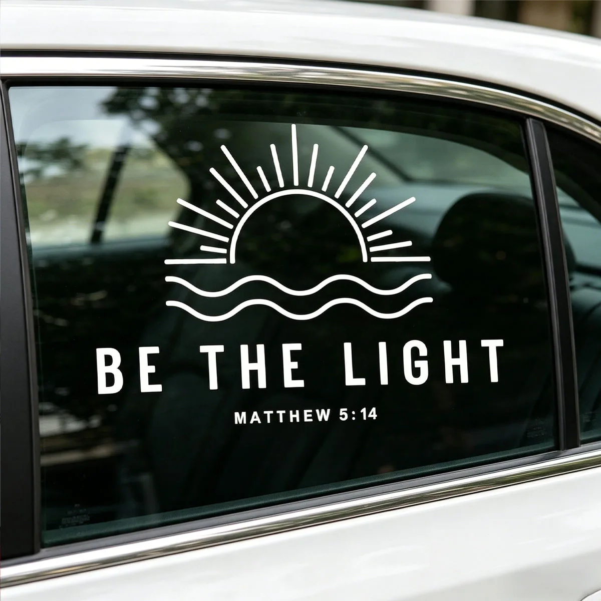 Car stickers, "Be Light" waterproof car stickers, popular car designs, cute car accessories, truck stickers
