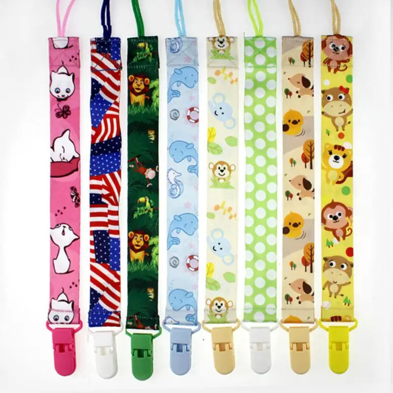 2/3/4PCS Nipple Belt Portable Animal Pattern Multicolour Children Accessories Baby Pacifier Clip Cute Cartoon 29cm Baby Supplies