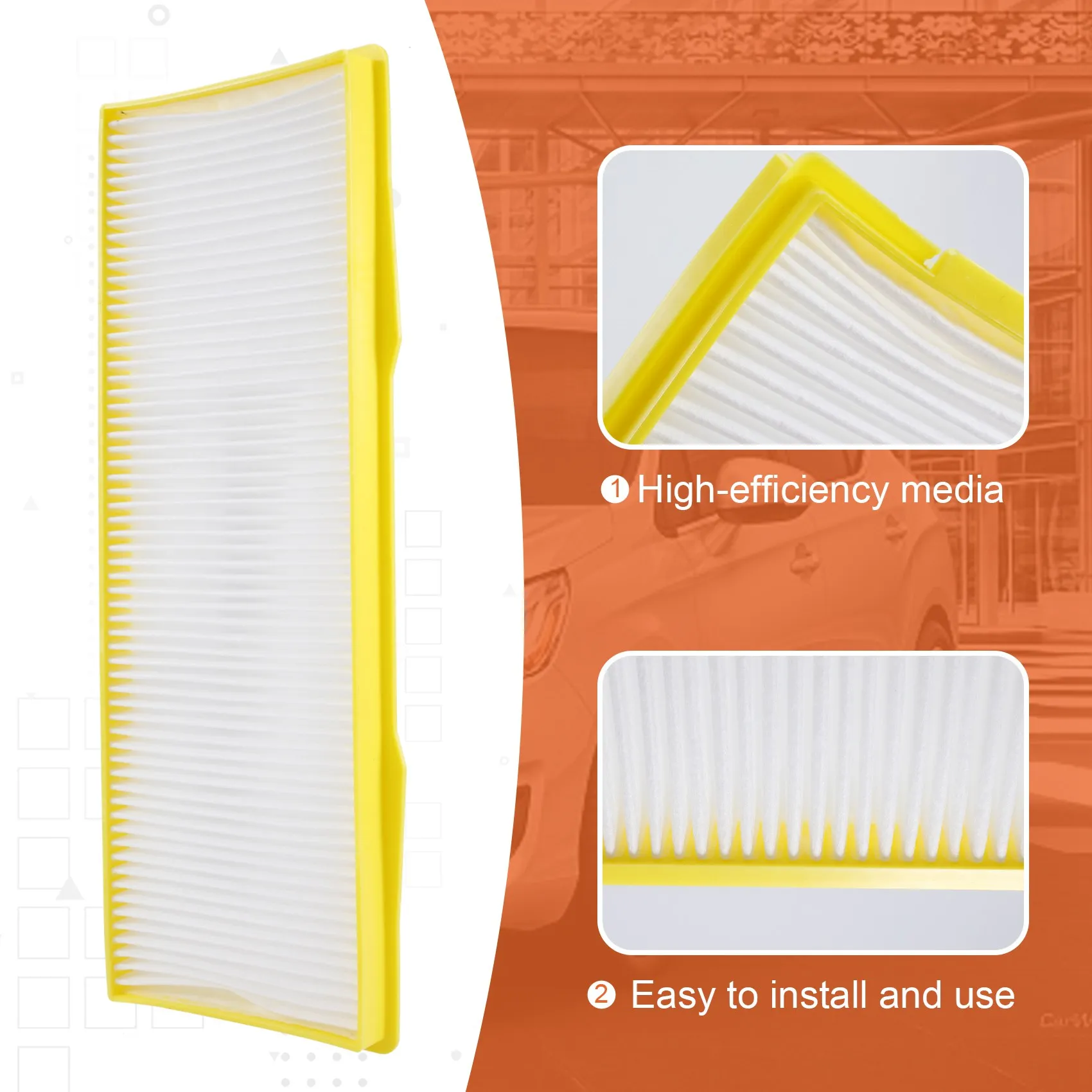 

A30F-10Pcs A/C Filter For Scania Trucks SCE 1913500 Interior Air Filter