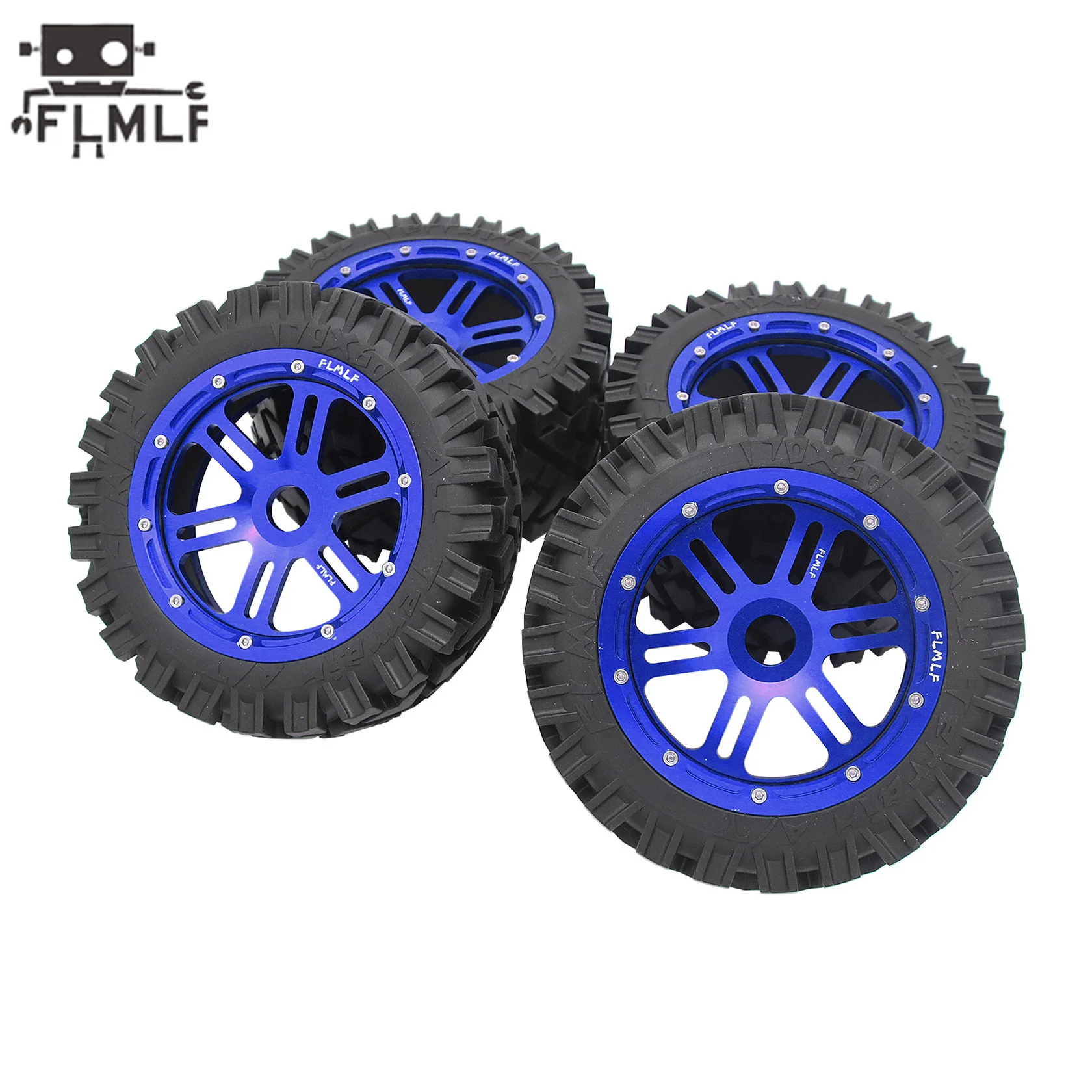 FLMLF Rc Auto All Terrain Achter- of Voorband of CNC Metalen Split Wielnaaf voor 1/5 HPI ROFUN ROVAN KM BAJA 5B SS Buggy Truck Onderdelen