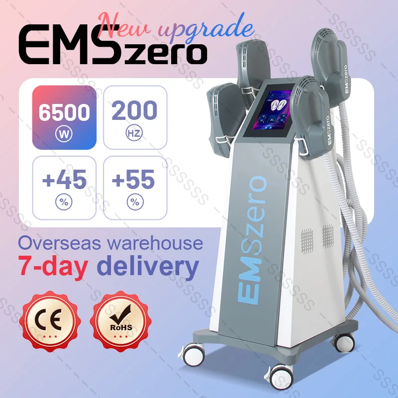 

Upgrade 6500W EMSzero RF Machine Slimming Shaping Non-invasive EMS 200Hz ABS Muscle Stimulator Nova Body Sculpt Machine Pro