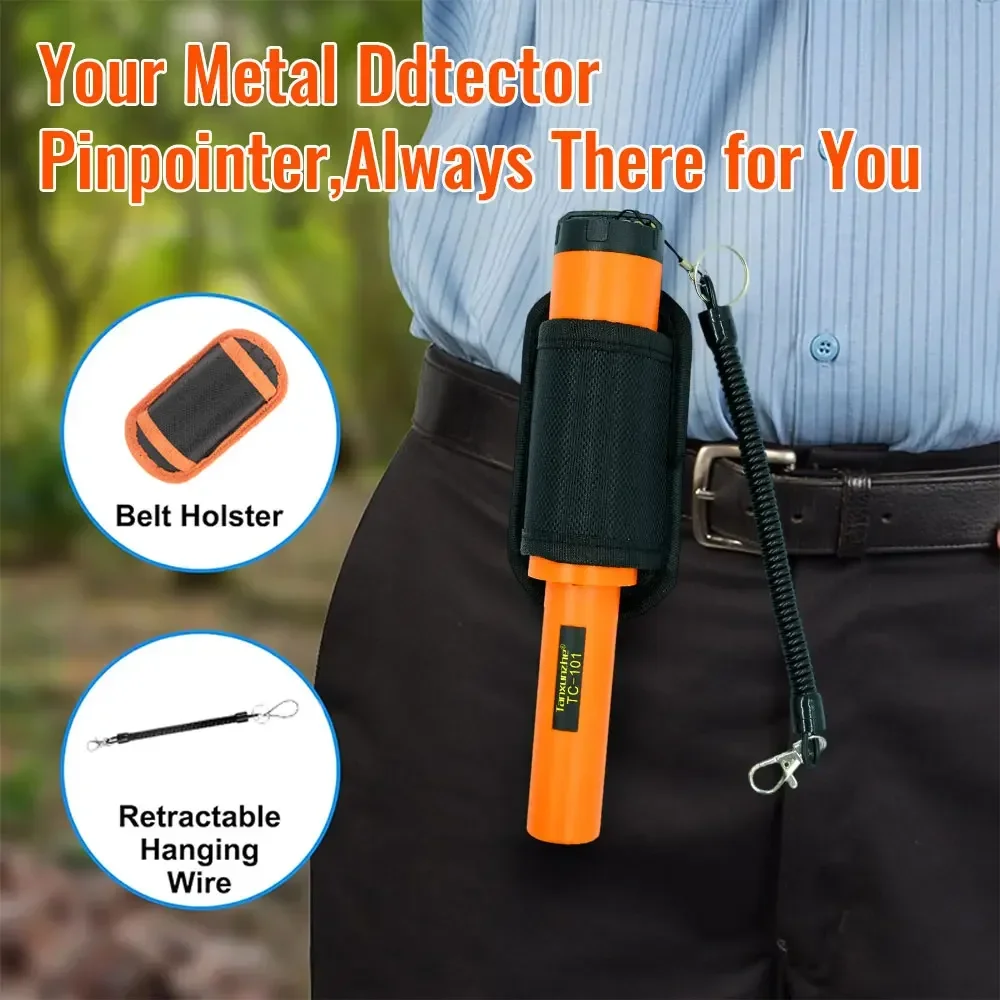 Protable High SensitivityTC-101 Handheld Metal Detector Positioning Rod With Anti-scratch Protection Cover Metal Pinpointing