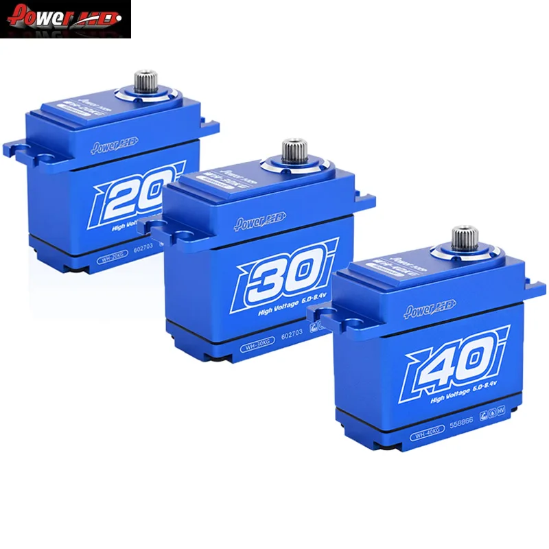 Power HD Waterdichte WH20 WH30 WH40 Digitale servo met groot koppel 6,0-8,4 V HV - afbeelding 2