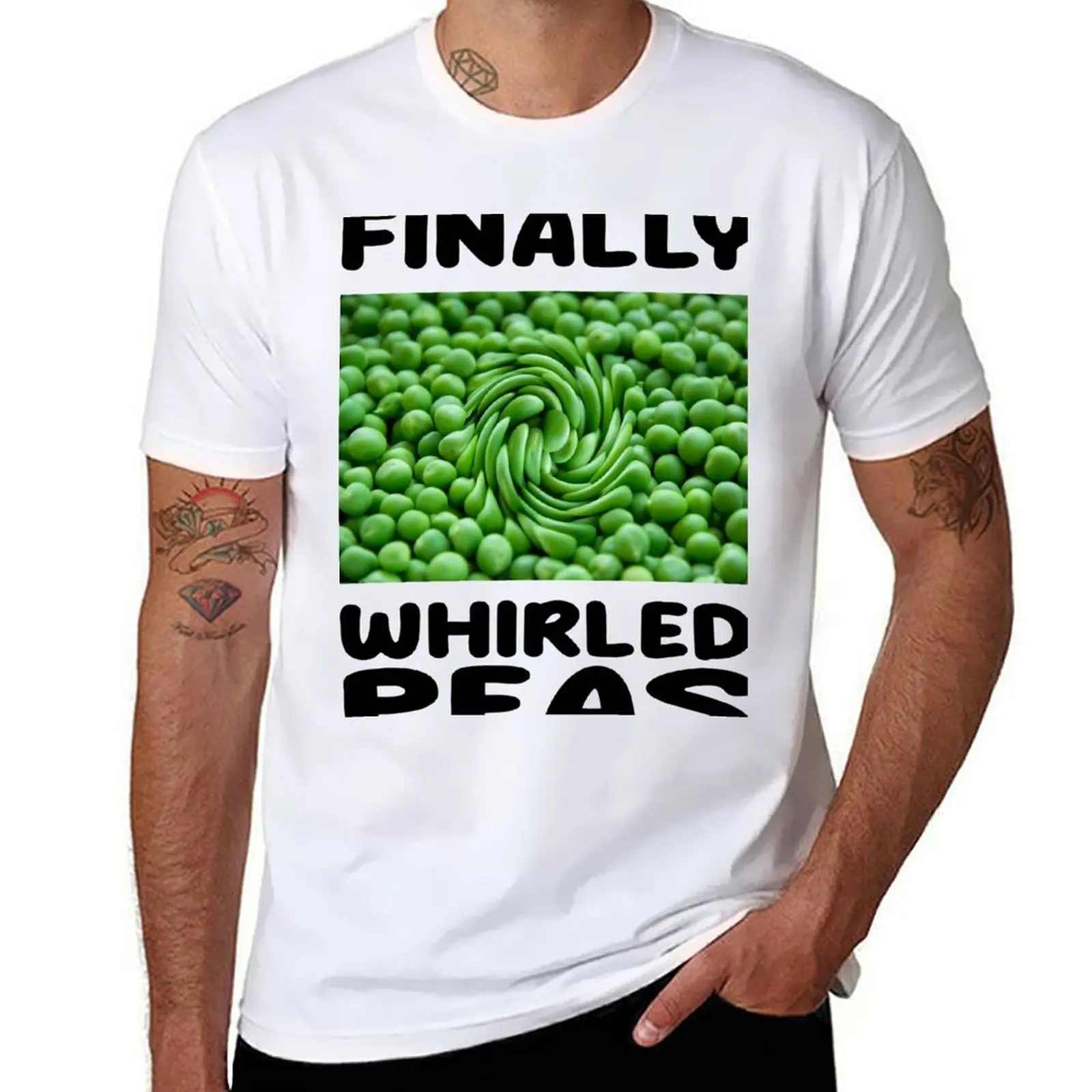 

Finally! Whirled Peas! T-Shirt anime t shirts for man man t shirts high quality luxury brand T-Shirt