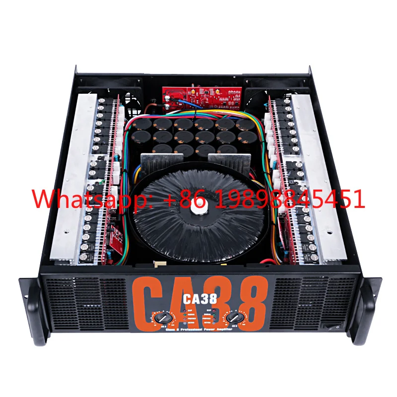

Power Amplifier Voxfull Professional 2600W Metal Power Amplifier with Class-H Amplifiers Studio Professional Audio System