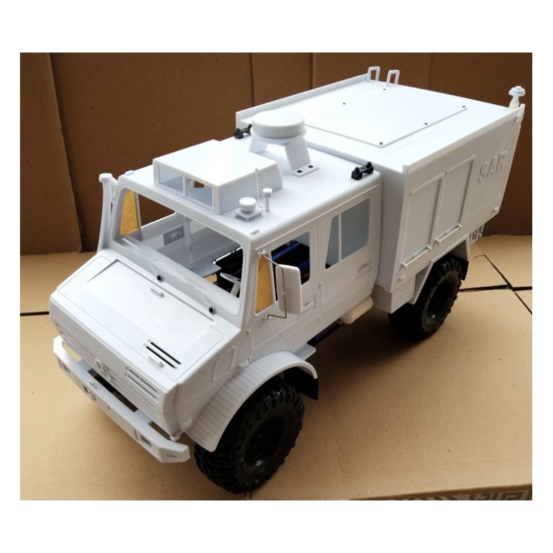 1/10 Unimok Fire Truck Hard Body Off Road Rc Car Toys for TRX4 Chassis 324mm Wheelbase Diy Modification