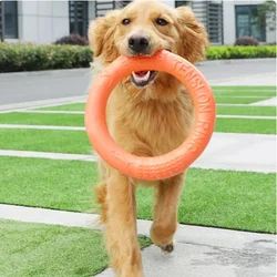 1pc Circle Dog Toy Pet Flying Disc Training Ring Puller EVA Interactive Training Ring Puller Resistance Dog Pet Products