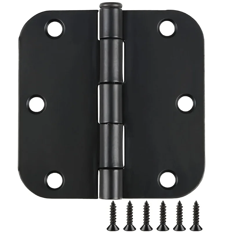 paquete-de-12-bisagras-de-puerta-redondeadas-en-negro-mate-de-35-pulgadas-con-radio-de-5-8''-interior-de-3-1-2-pulgadas-hierro-plano-estandar-residencial-para-dormitorio-interior