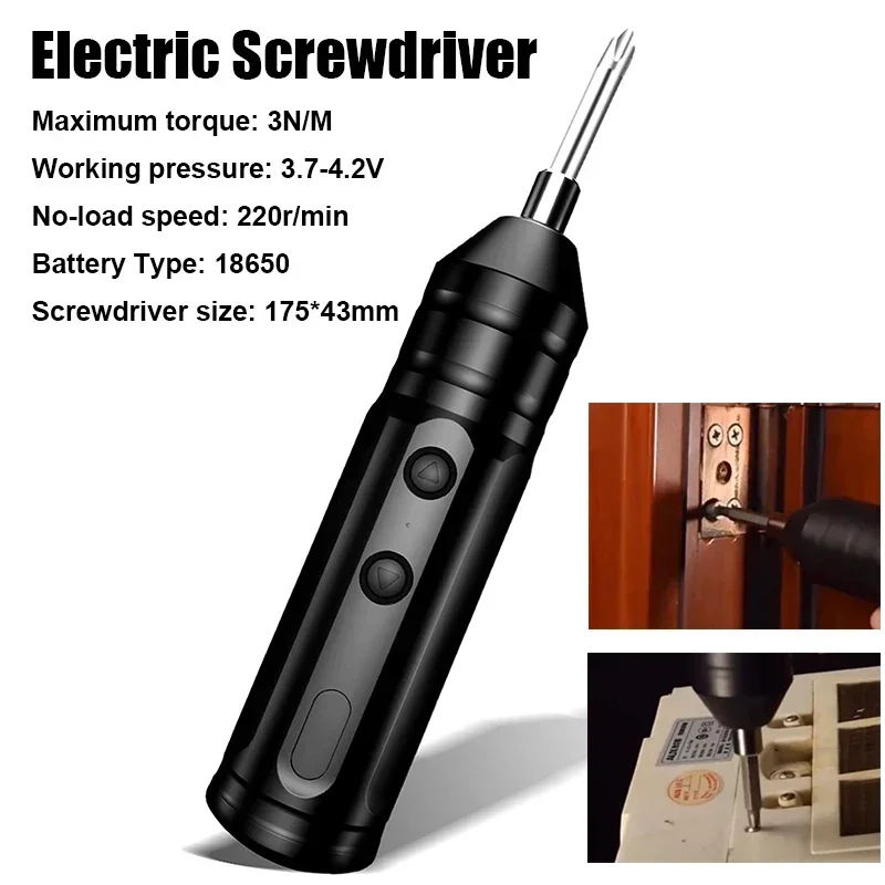 

Electric Screwdriver Household Automatic Power Tools Magnetic Hex Head For Circuit/ Furniture Repairs Small Electric Screwdriver