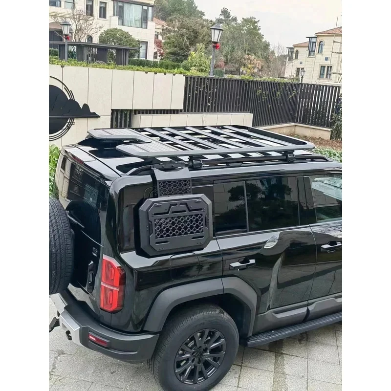 Trail-Ready Car Roof Rack Lage Basket Pard, Steel Rooftop Cargo Platform Accsori Quick-Mount