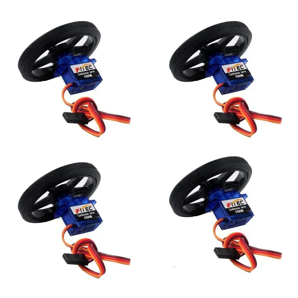 Feetech FS90R 360 Degree Continuous Rotation Micro Servo Motor + RC Tire Wheel for Arduino Micro:bit RC Drones Toy Robot Servos