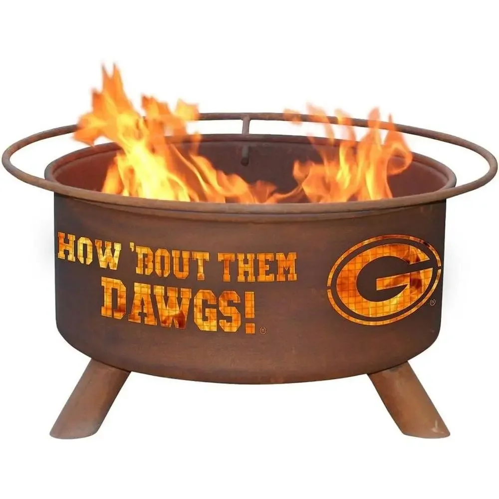 

Portable Steel Fire Pit Grill for Outdoor Use