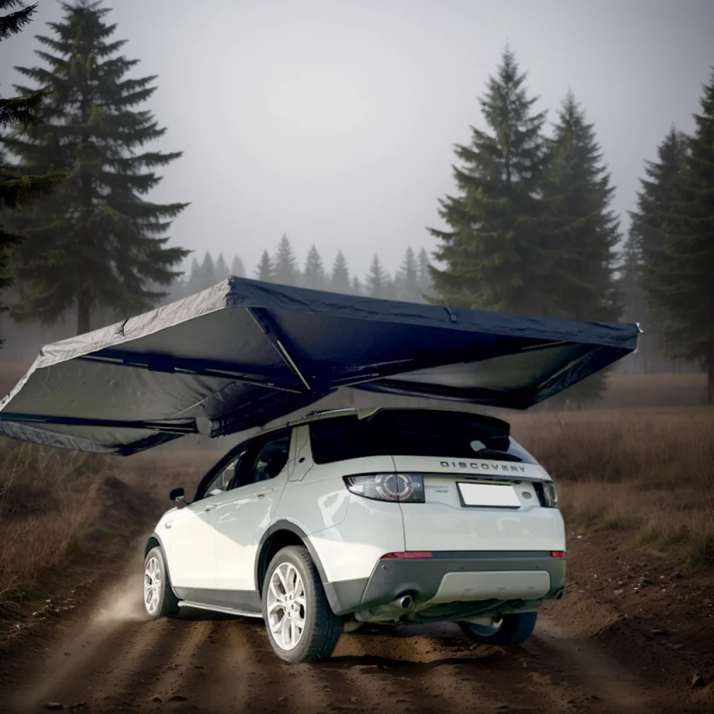

4x4 Awning 270 Degree Car Side Awning With Side Walls Car Traveling Family Camp Car Free Standing 270 Awning Walls