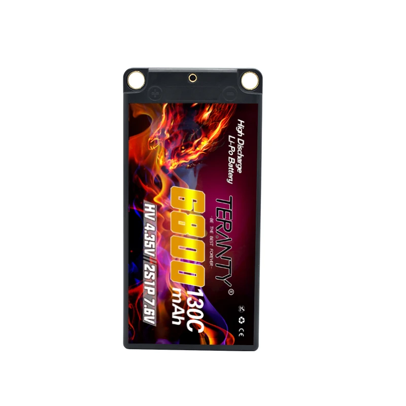 2Pcs TREANTY 2S Lipo Battery 7.6V 6800mAh 130C with XT90/T/XT60 Connector for RC Buggy Truggy Vehicle Car Truck Tank Racing Hobb