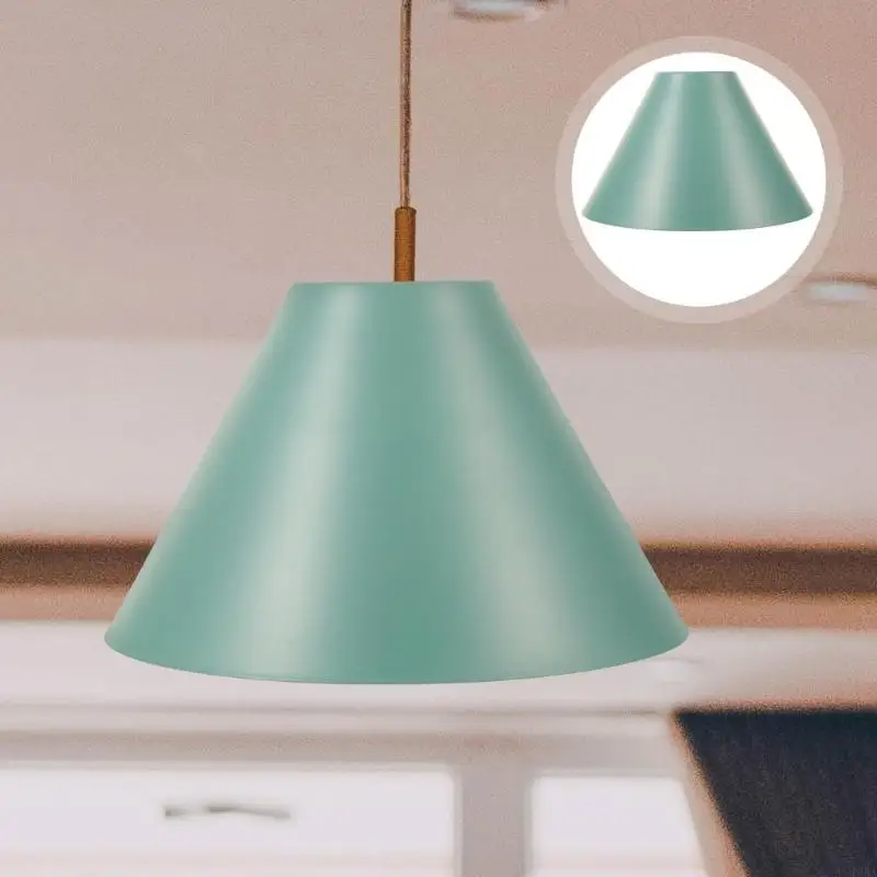 Industrial Metal Bucket Pendant Lamp Shade Iron Construction Ceiling Fixture Suitable for Home Cafe Restaurant Lighting