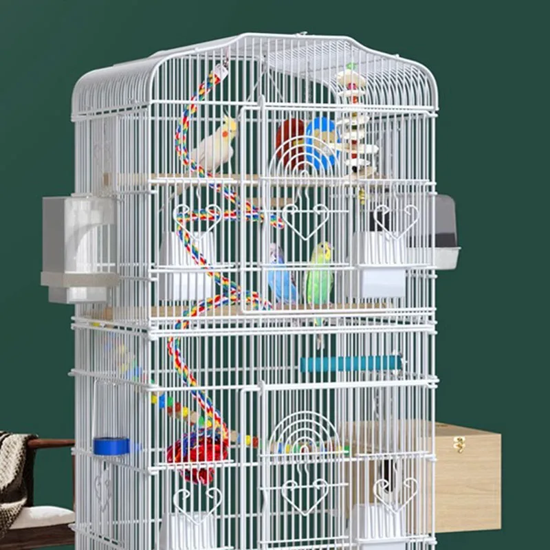 Black Budgie Bird Cages Parrot Canary Rabbit Carrier Animal Bunny Feeder Bird Cages Pet Jaula Para Conejos Birdhouse Garden