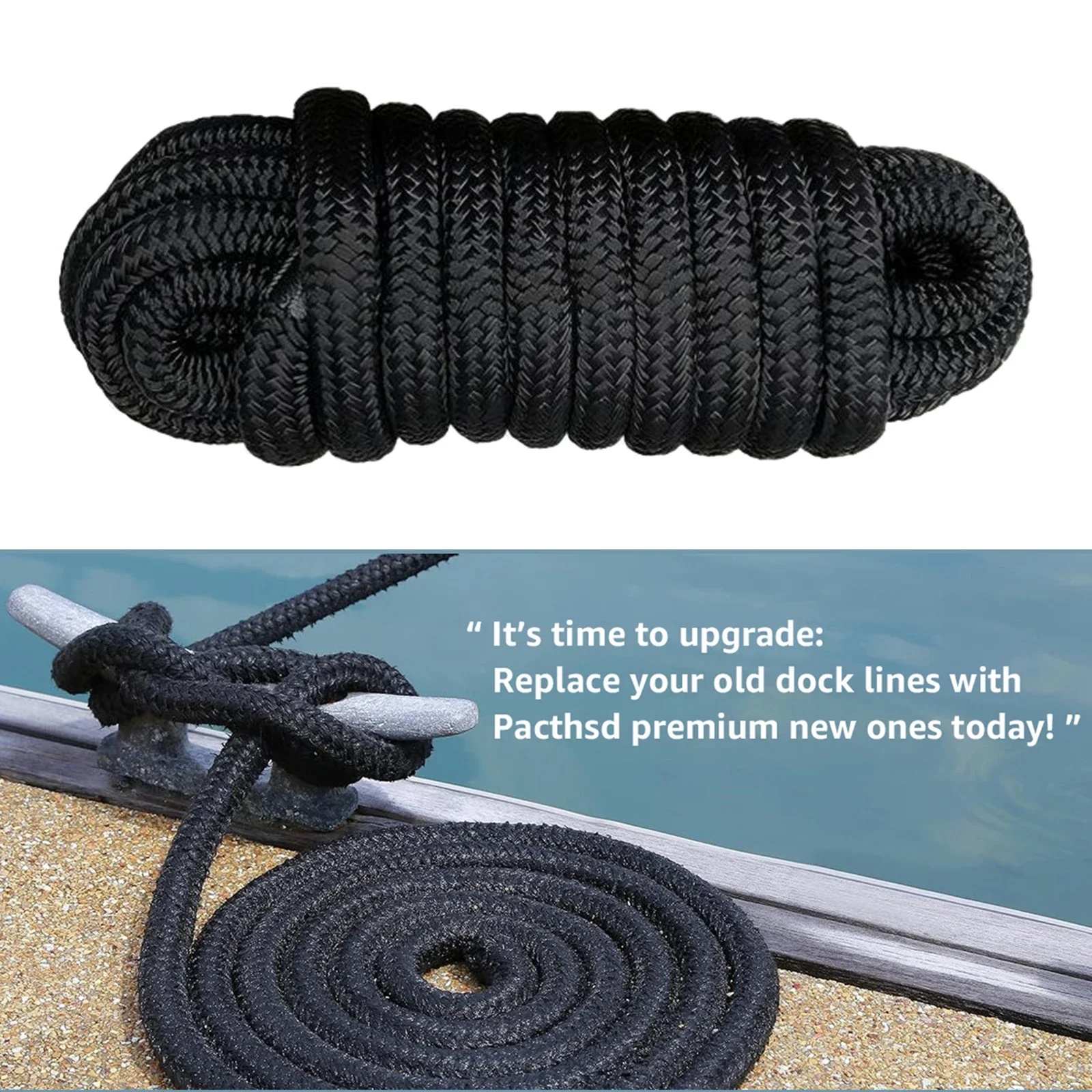 البحرية حوض حبل النايلون لرسو السفن خطوط رباط البحرية حبل قوي اكسسوارات للقوارب مرساة السفينة حبل المراكب الشراعية الجر #3