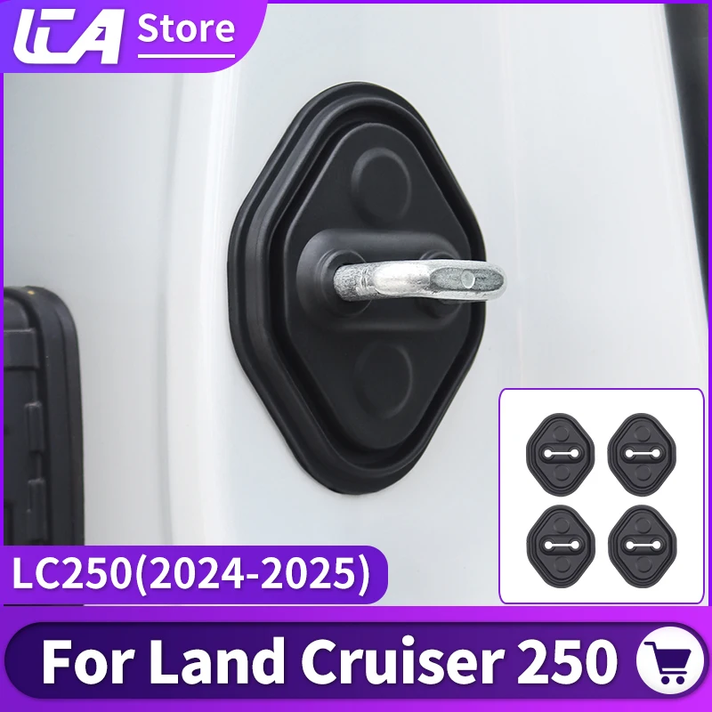 

For Toyota Land Cruiser lc250 Prado LC250 1958 J250 Silicone door lock Protective cover,Car door Upgraded Accessories 2024 2025