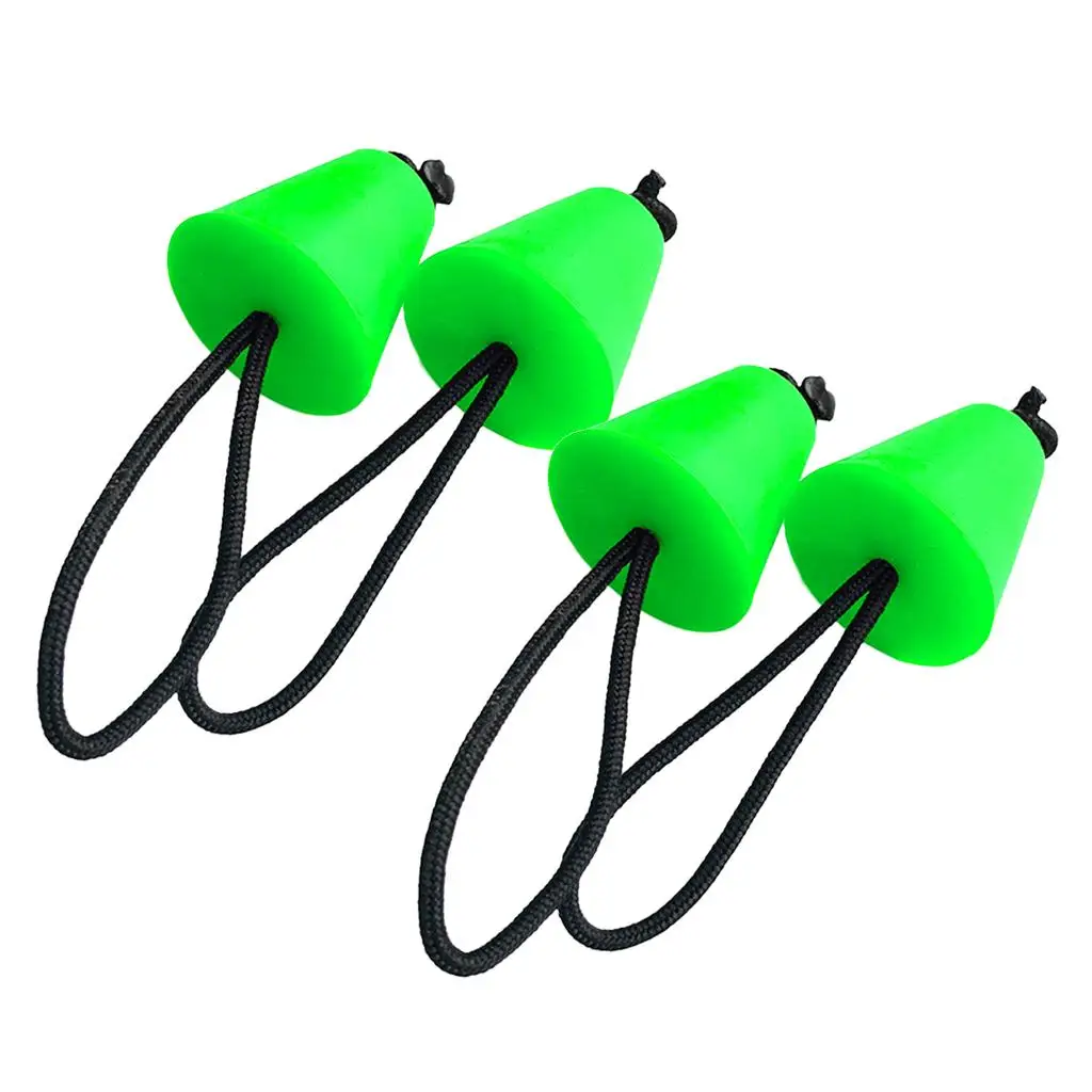 Green Kayak Scupper Plugs Universal Rubber Drain Bung Marine Supplies for Inflatable Kayak Canoe Raft Holes