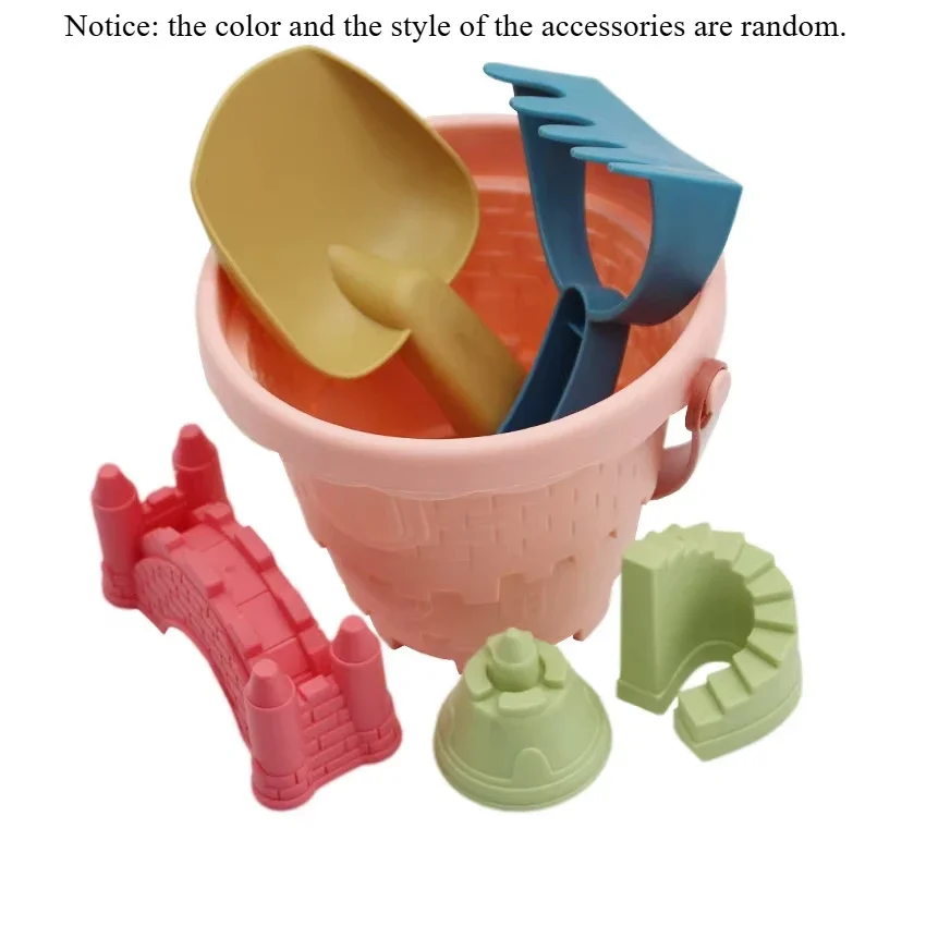 Children's Castle Sand Digging Sets Sand Scoop Summer Beach Toys Box for Kids Outdoor Educational Interactive Gift