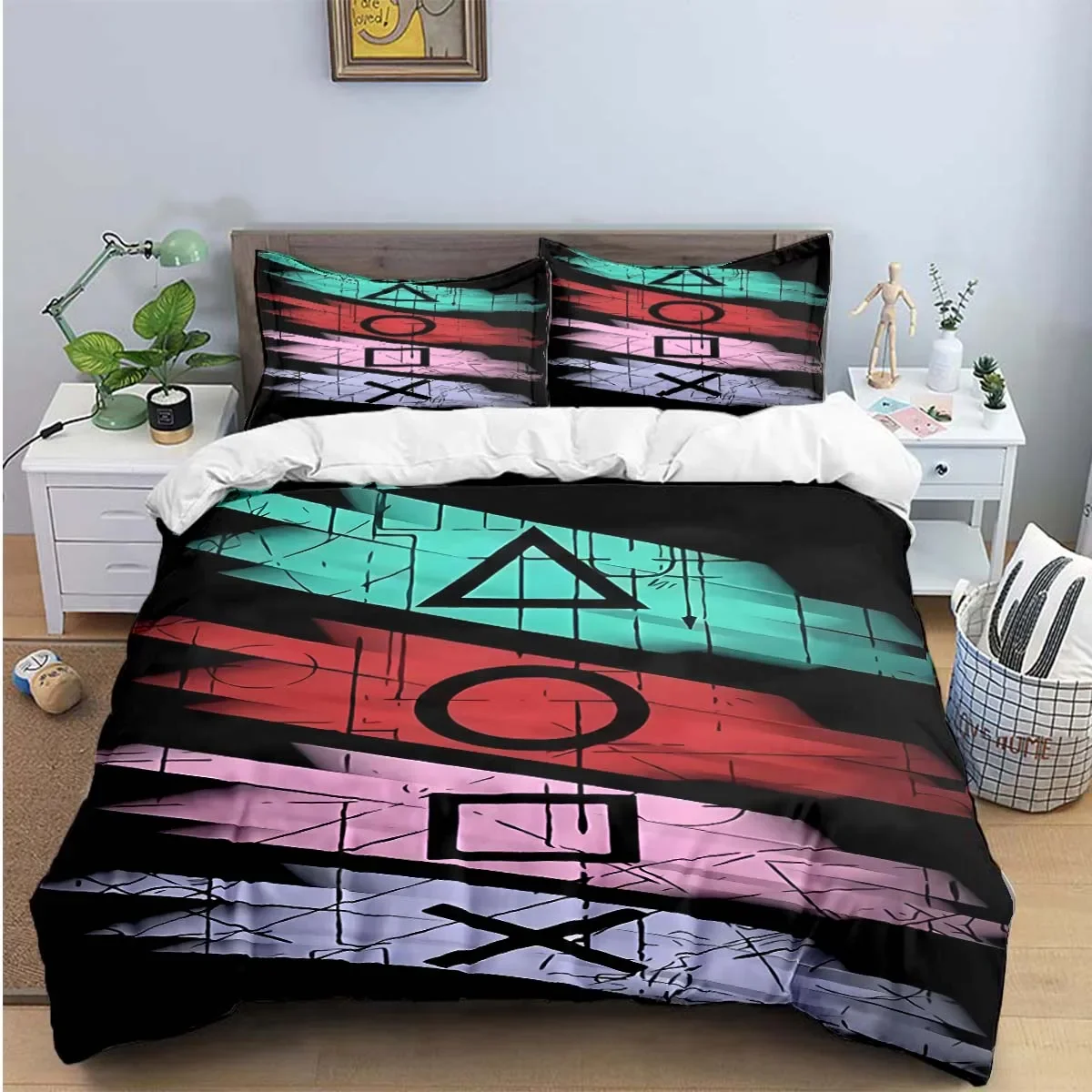 

Gamer Controller Print Bedding Sets Exquisite Bed Supplies Set Duvet Cover Bed Comforter Set Bedding Set Luxury Birthday Gift