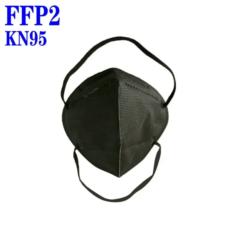 FFP2 headband Mascarillas CE KN95 Mask Black White 5 Layers Face Mask KN95 Filter Respirator mouth Mask Adults filter