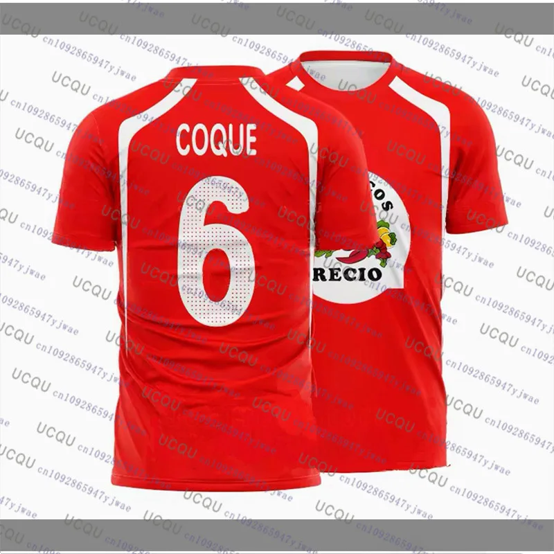 2026 المأكولات البحرية الروبيان Recio طباعة ملابس رياضية عادية هدية الكريسماس حفلة تي شيرت Harajuku رجالي تنفس العرق فتل الرياضة التي شيرت