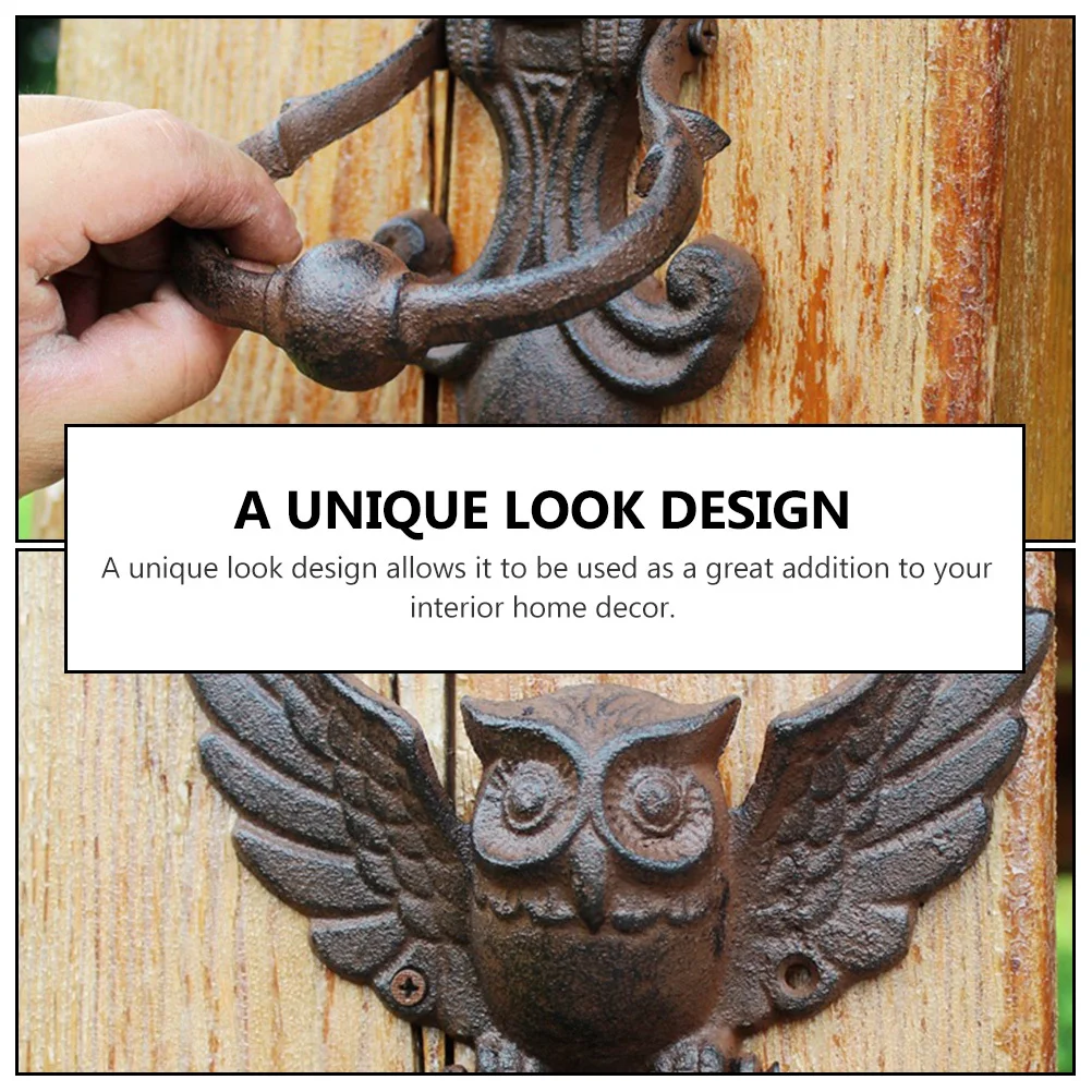 1 قطعة مطرقة الباب الرجعية خمر نمط مدخل الباب مقبض سحب ساحة حديقة مقبض الزخرفية