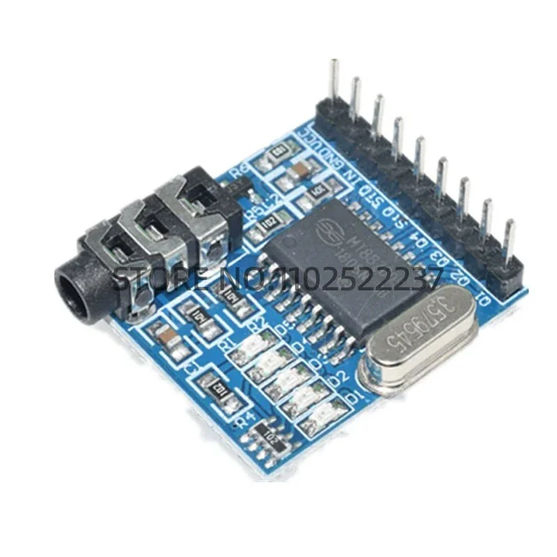 XD-61 MT8870 DTMF Voice Decoding Module Phone Module Speech Decoding Voice Board Module LED Indicators With Pins