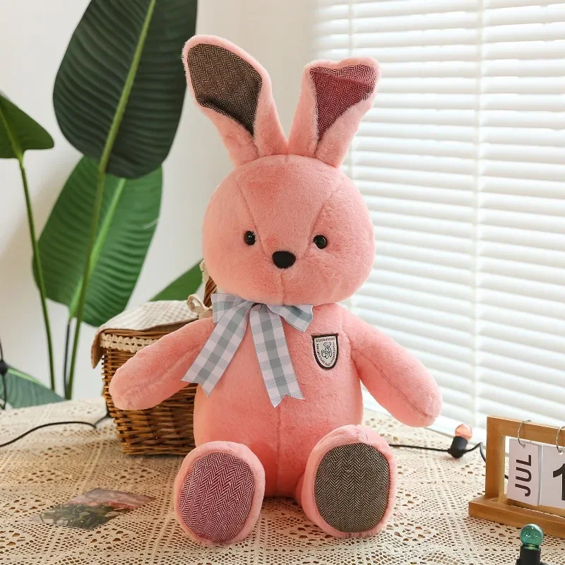 Big Size Kawaii Rabbit Doll Baby Soft Plush Toys for Children Appease Sleeping Crib Stuffed Animal for Infants Birthday Gift