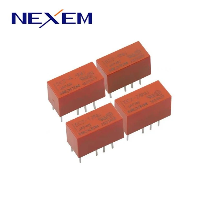 5Pcs NEC Relay EC2-4.5NU EC2-5NU EC2-12NU EC2-24NU 8Pin 2A 5V 12V 24V Signal Relay