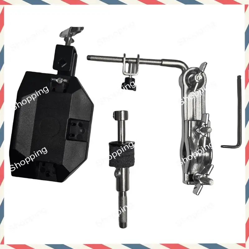 

A44M Metal Cymbal Stand Portable Drum Extension Clamps Holder Extension Clamp Holder Percussion Accessories