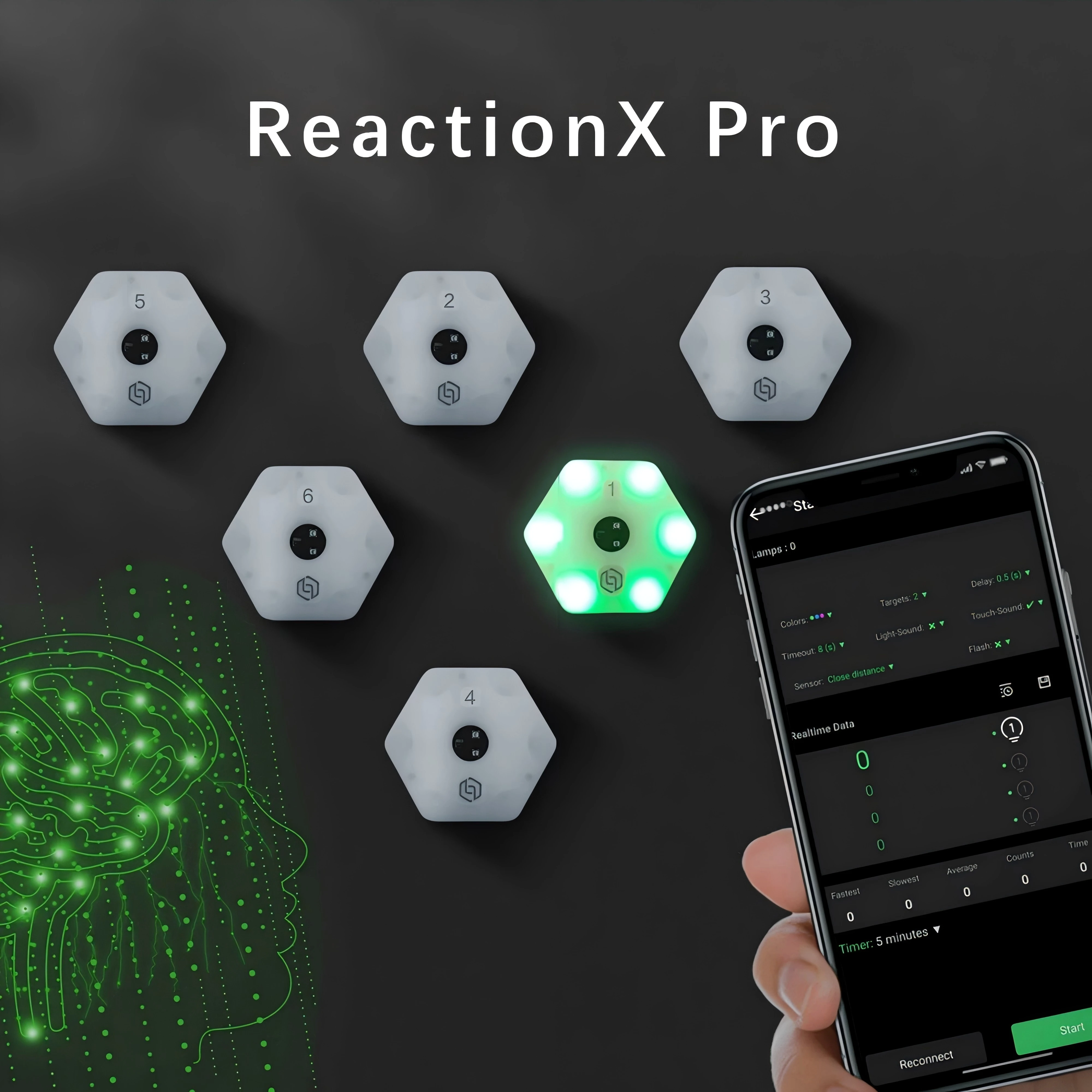 ReactionX Pro Training Light Speed Agility Response Intelligent Device Boxing Children's Physical Fitness Rehabilitation