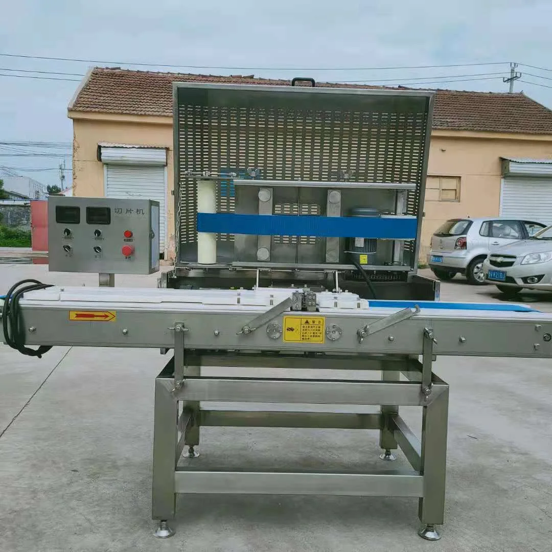 Fresh Meat Conveyor Type Fresh Meat Slicer Food Chicken Breast Slicing Machine