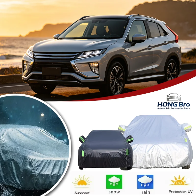 Fundas Completas para Auto Mitsubishi Eclipse Cross 2018-2025, Tela Oxford, Protección Solar Anti-UV, Impermeables, Resistentes a la Nieve y al Polvo