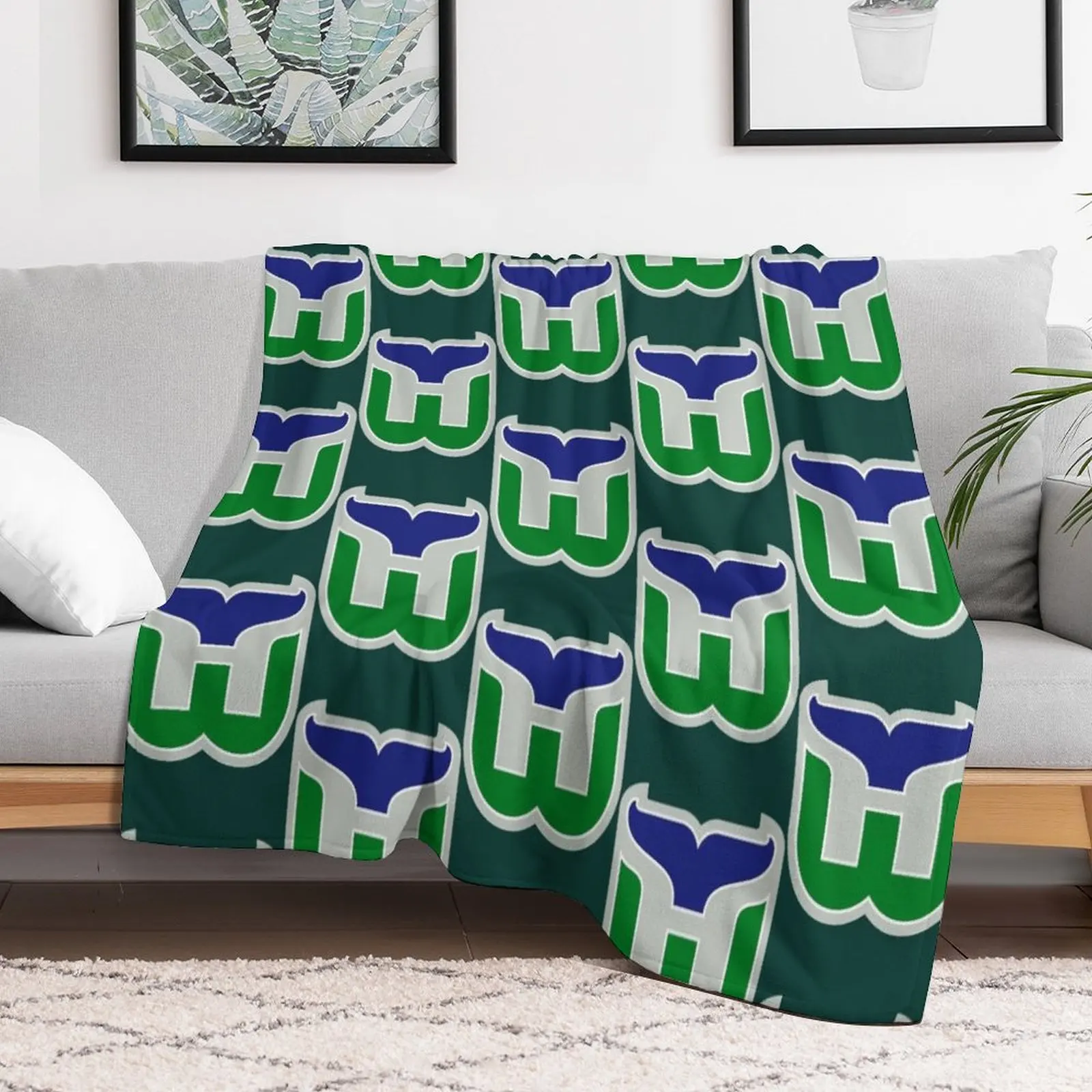 

Hartford Whalers Throw Blanket Decoratives Baby blankets and throws bed plaid Blankets