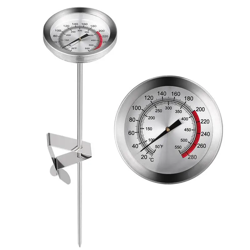 Oil Temperature Gauge Frying Deep-Fried Pot Clip Kitchen Turkey Barbecue Food Cooking Kitchen Meat Probe Frying Thermometer