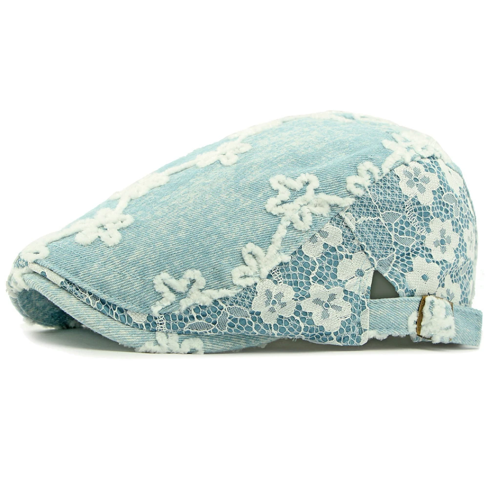 HT4801 Beret Cap Men Women Flo - Newsboy Cap Ivy 评论和价格